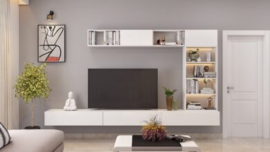 White TV Stand